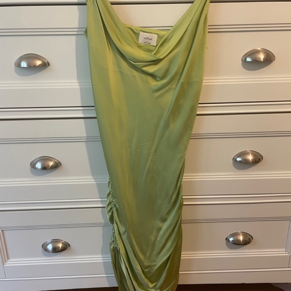 Aritzia Wilfred Only Ruched Slip Dress - Picture 5 of 10